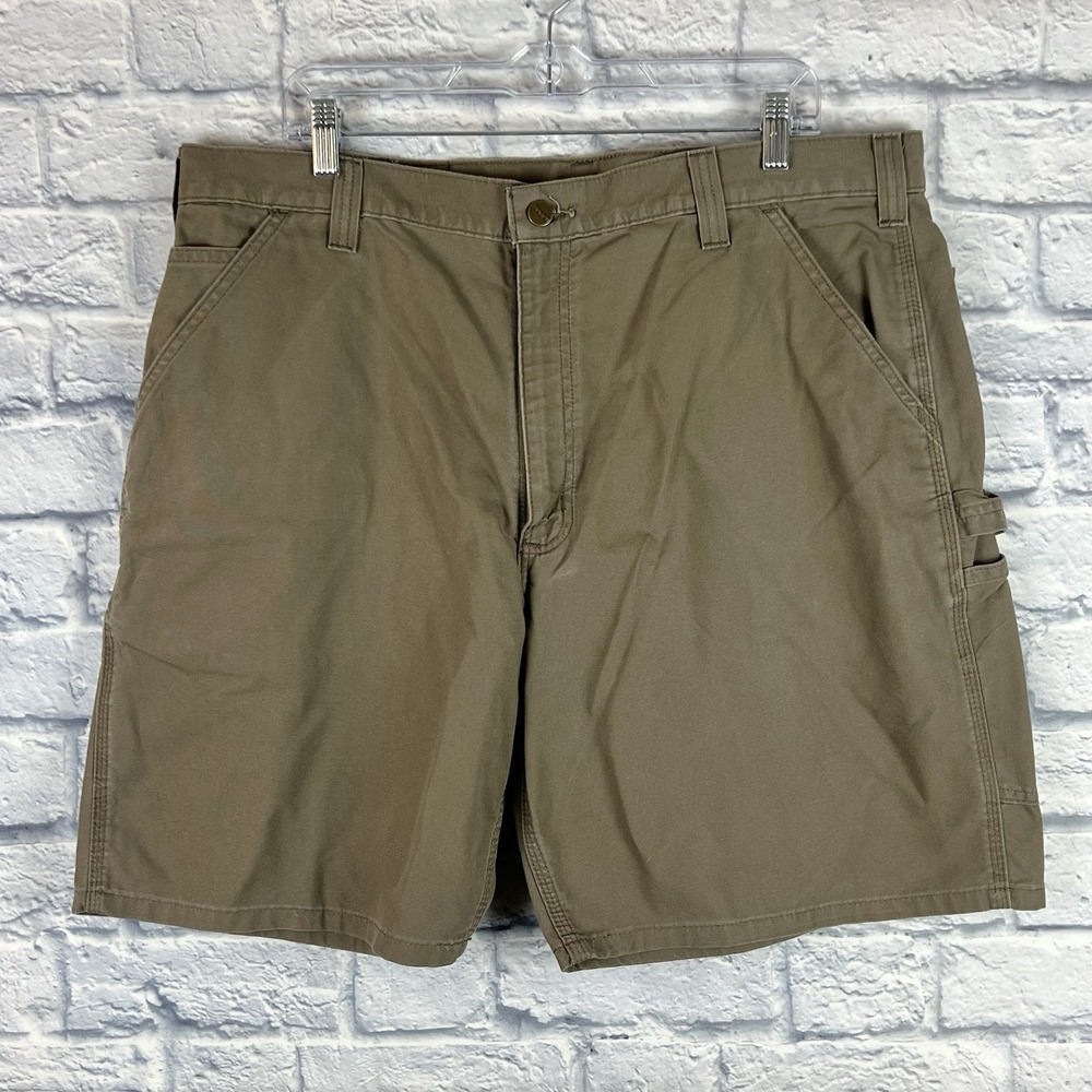 Vintage Carhartt Men B144 LBR Shorts Canvas Carpenter Utility Workwear‎ Size 40